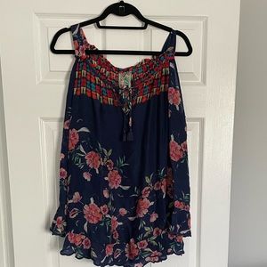 Johnny Was cold shoulder blouse